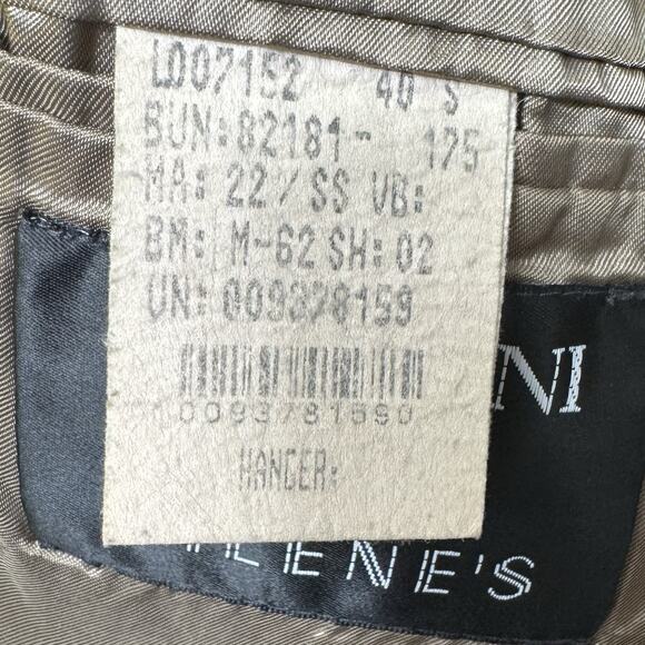 Vintage Brandini for Filene’s Olive Green 3 Button Blazer Jacket 40S - Picture 7 of 11